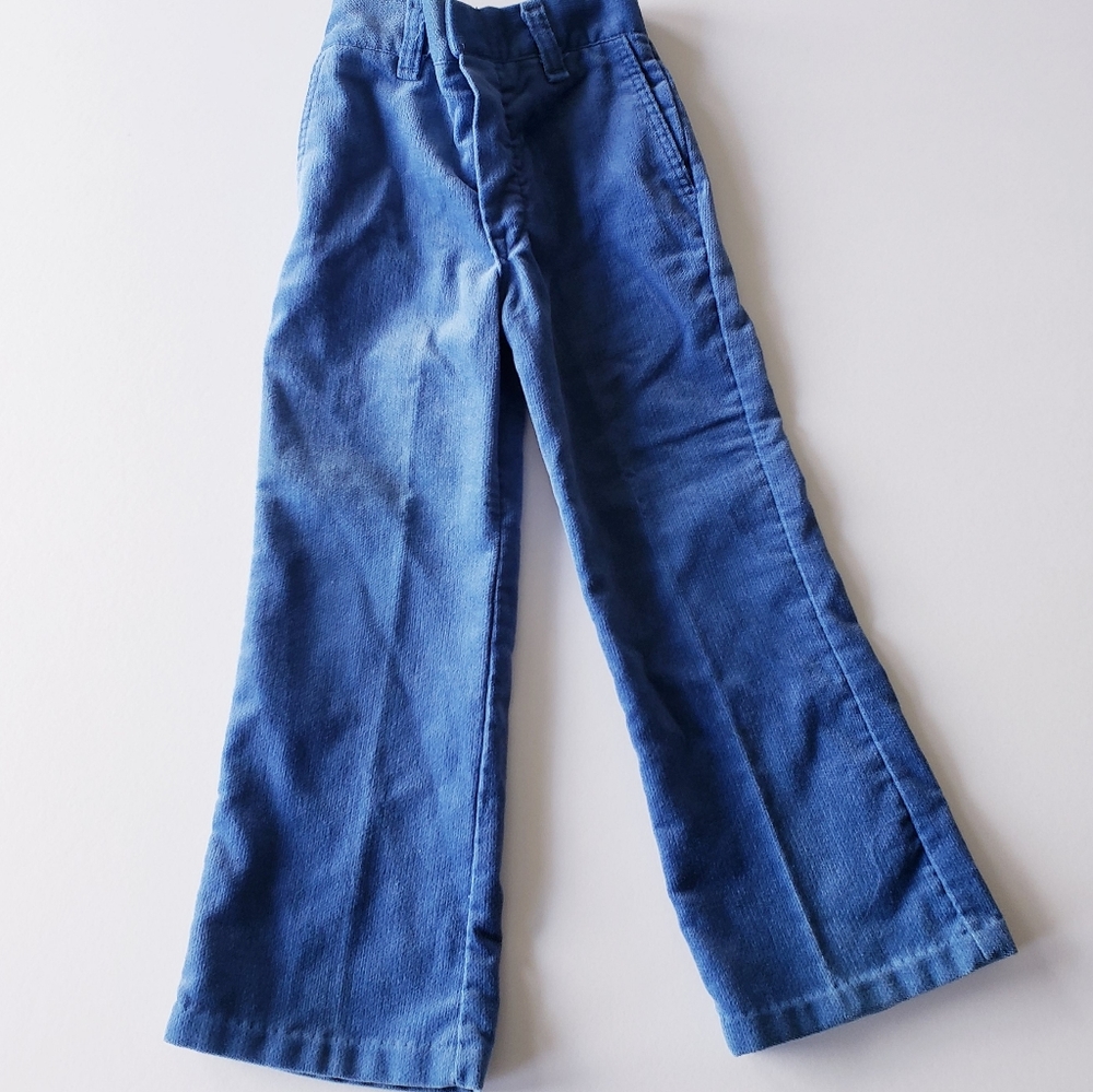 Vintage Blue Corduroy Wide Leg Pants 5T